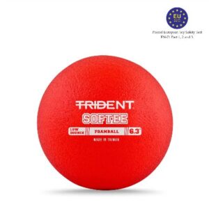 Trident Milestone Softee Low Bounce Foam Ball – Red (6.3″)