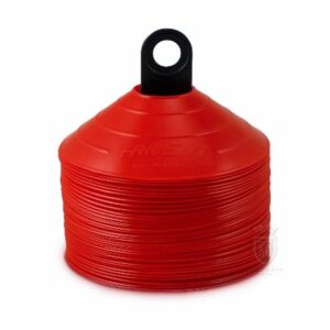 Trident Premium Disco Cone Set – 40 Pieces (Red)