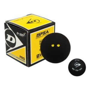 Dunlop PRO Squash Ball (Double Yellow Dots)