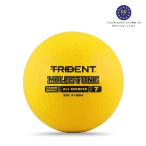 Trident Milestone All Rounder Foam Ball – Yellow (7″)