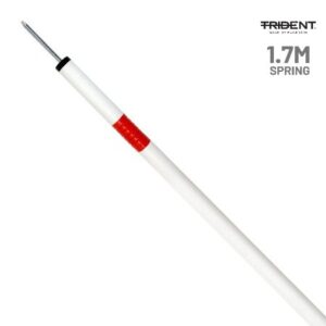 Trident Slalom Pole with Spring – White