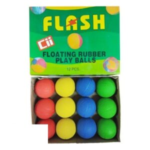 Flash Rubber Balls - 12 pcs