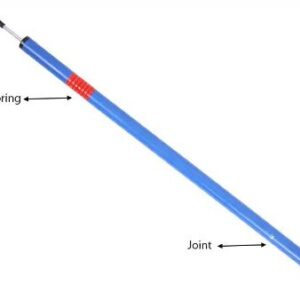 Trident Two-Piece Slalom Pole with Spring – Blue