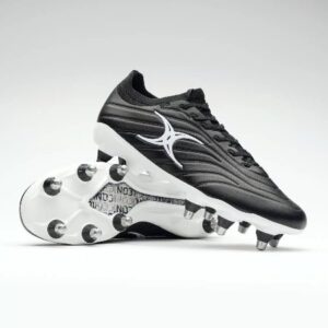 Gilbert Icon Power X Rugby Boots – 8 Stud (Black)