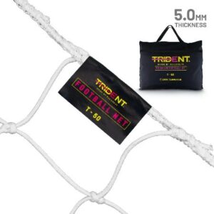 Trident T-50 Braided Football Net (White)