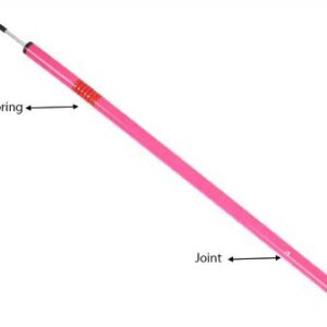 Trident Two-Piece Slalom Pole with Spring – Pink